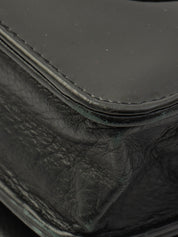 Circa 2009 Rhinestone CC Mark Chain Wallet Black