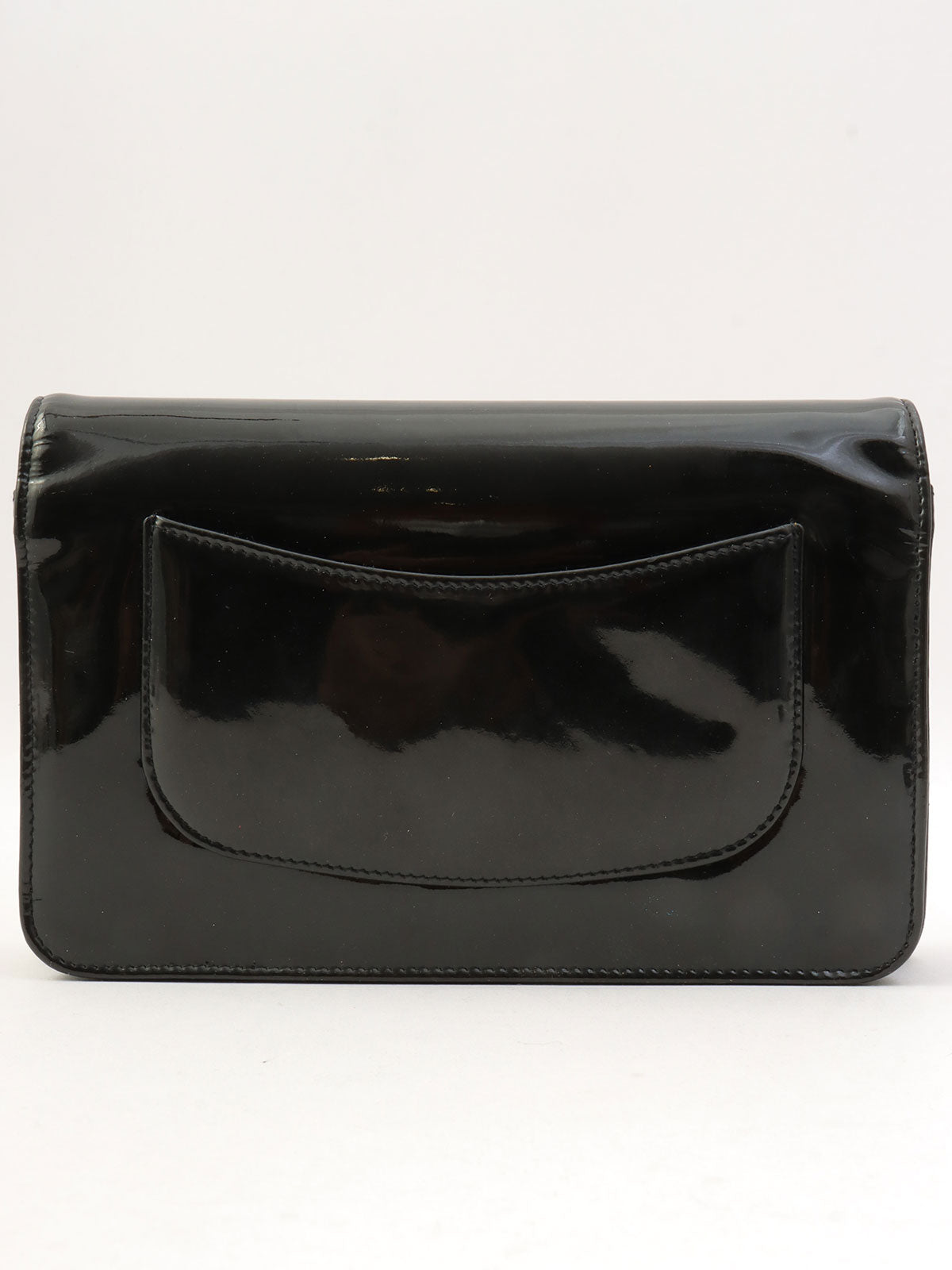 Circa 2009 Rhinestone CC Mark Chain Wallet Black