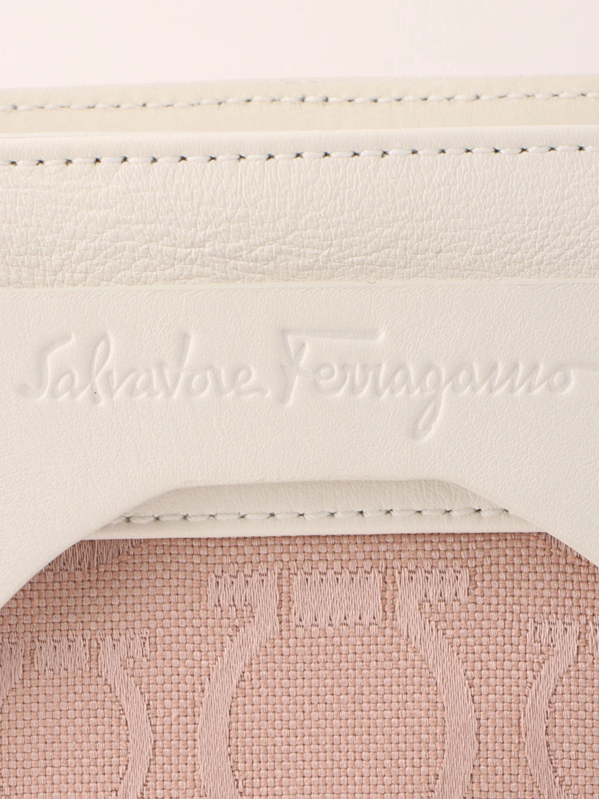 ガンチーニパターンワンショルダーバッグ ピンク/ホワイト