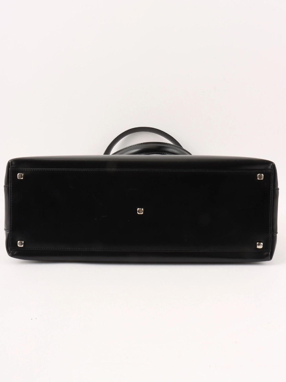 Gancini Plate 2-Way Bag Black