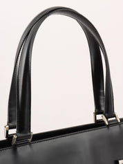 Gancini Plate 2-Way Bag Black