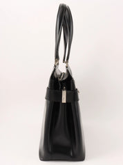 Gancini Plate 2-Way Bag Black