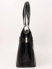 Gancini Plate 2-Way Bag Black