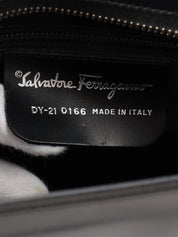 Gancini Plate 2-Way Bag Black
