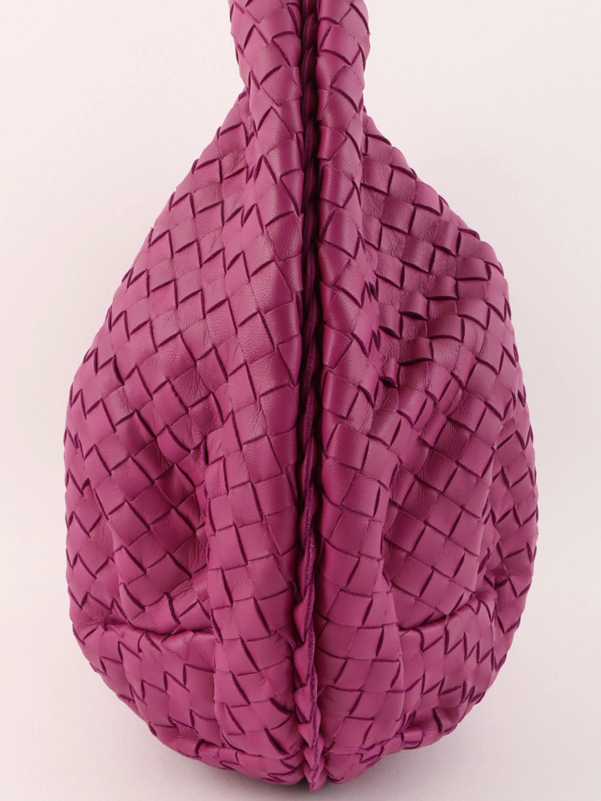 Purple Intrecciato Hobo Bag