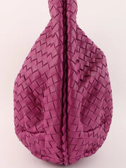 Purple Intrecciato Hobo Bag