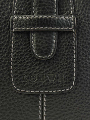 ロゴエンボスショルダーバッグ ブラック