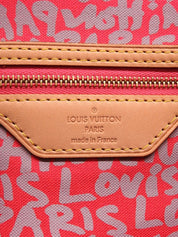 2009 Monogram Graffiti Neverfull GM Pink/Brown