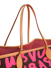 2009 Monogram Graffiti Neverfull GM Pink/Brown
