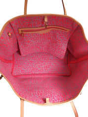2009 年 Monogram Graffiti Neverfull GM 粉色/棕色
