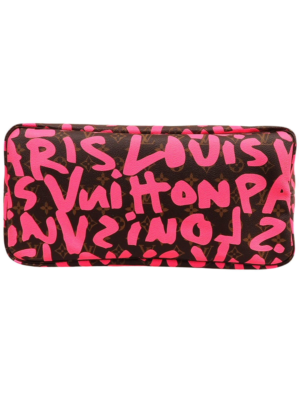 2009 Monogram Graffiti Neverfull GM Pink/Brown