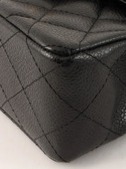 2005 Caviar Skin Classic Flap Chain Bag Mini Black