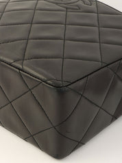 1997 CC Mark Stitch Matelasse Shoulder Bag Black