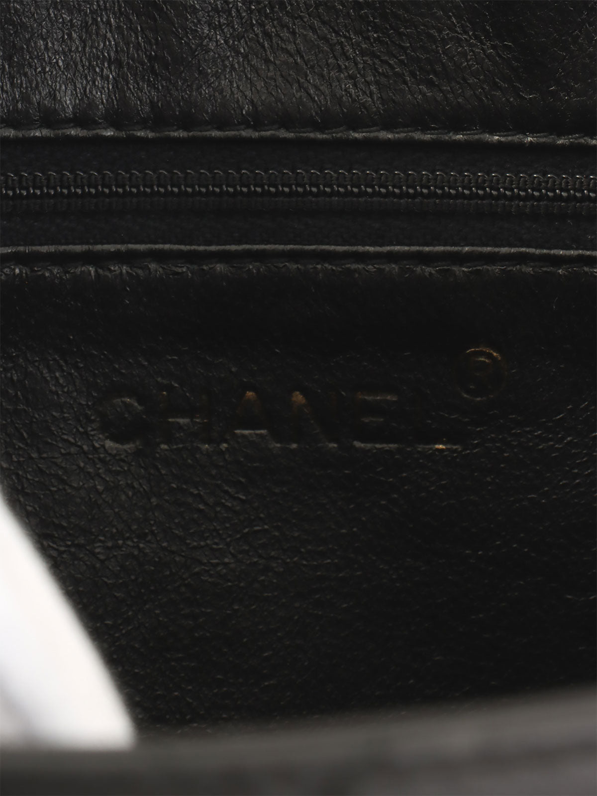 1997 CC Mark Stitch Matelasse Shoulder Bag Black