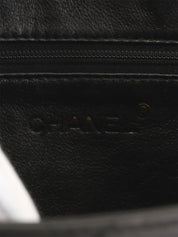 1997 CC Mark Stitch Matelasse Shoulder Bag Black