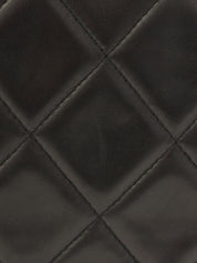 1997 CC Mark Stitch Matelasse Shoulder Bag Black