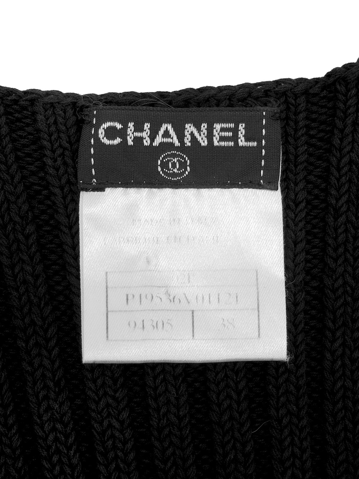 2002年製 スクエアロゴプレートノースリーブトップス ブラック