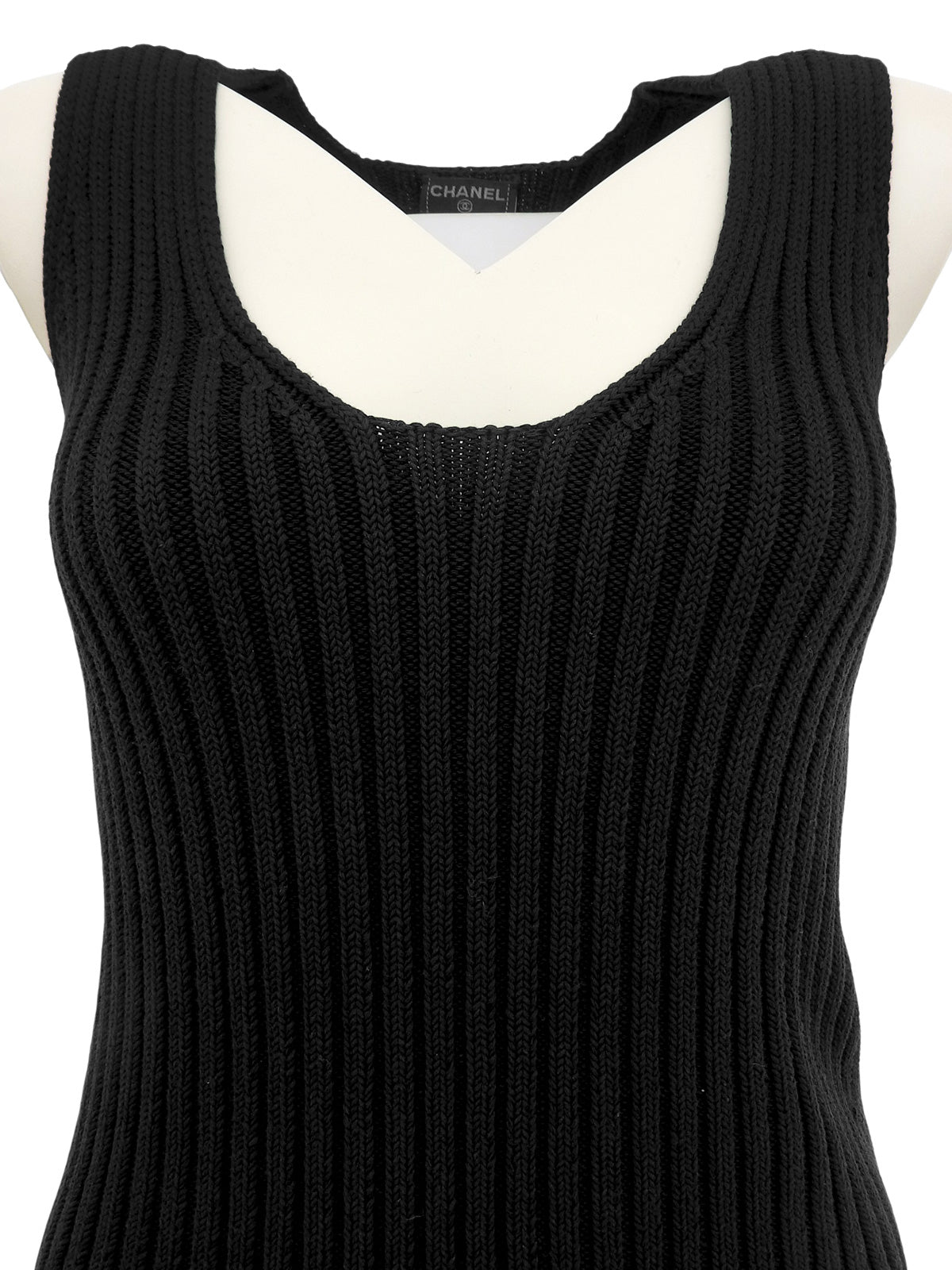 2002年製 スクエアロゴプレートノースリーブトップス ブラック