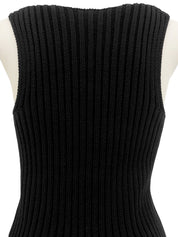 2002年製 スクエアロゴプレートノースリーブトップス ブラック