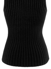 2002年製 スクエアロゴプレートノースリーブトップス ブラック