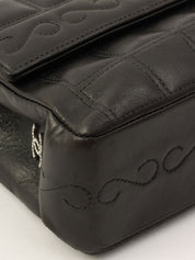 Circa 2000 Chanel Chocolate Bar 2.55 CC Mark Chain Bag, Black
