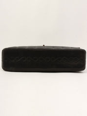 Circa 2000 Chanel Chocolate Bar 2.55 CC Mark Chain Bag, Black