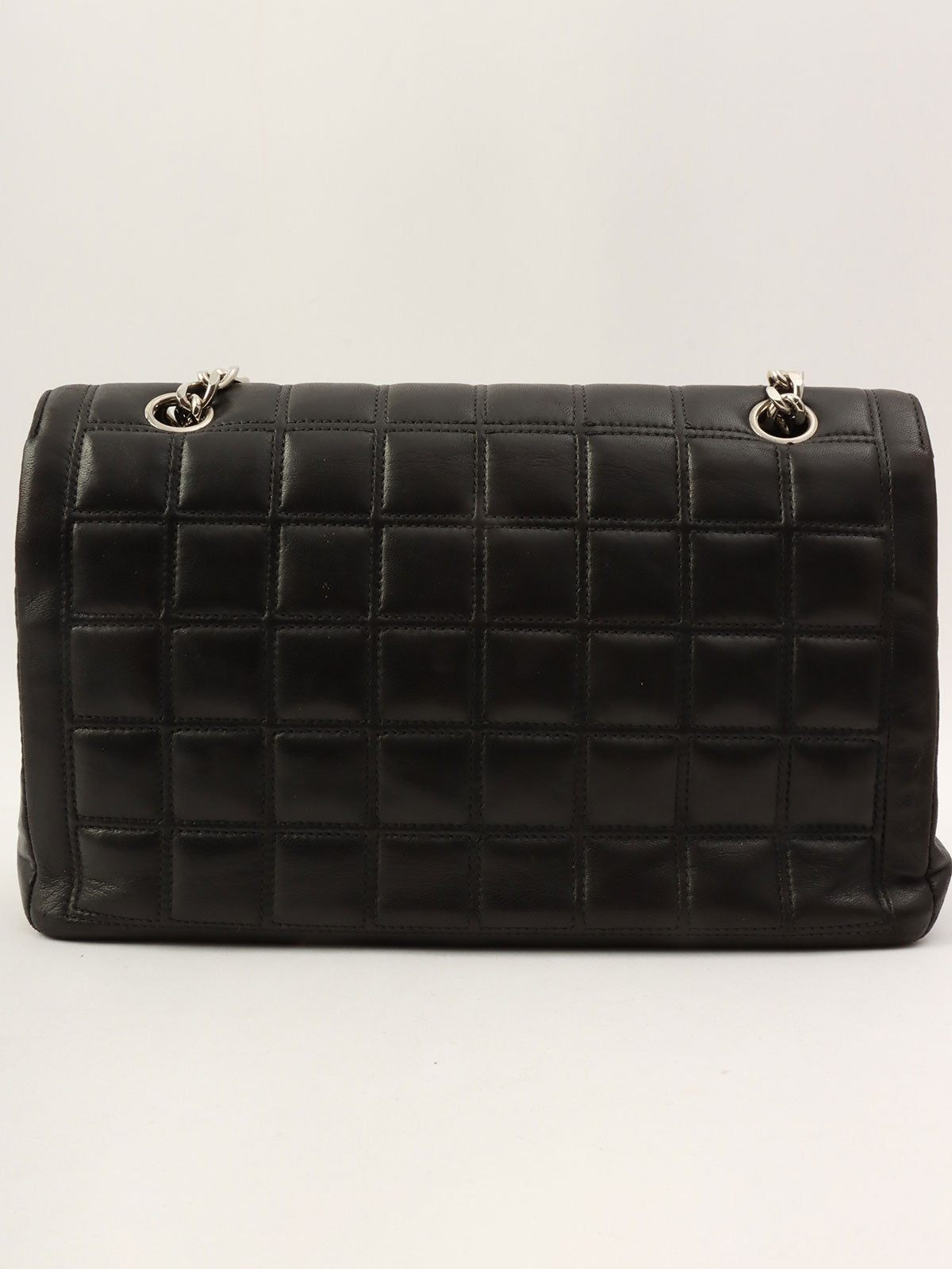 Circa 2000 Chanel Chocolate Bar 2.55 CC Mark Chain Bag, Black