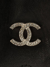 Circa 2000 Chanel Chocolate Bar 2.55 CC Mark Chain Bag, Black