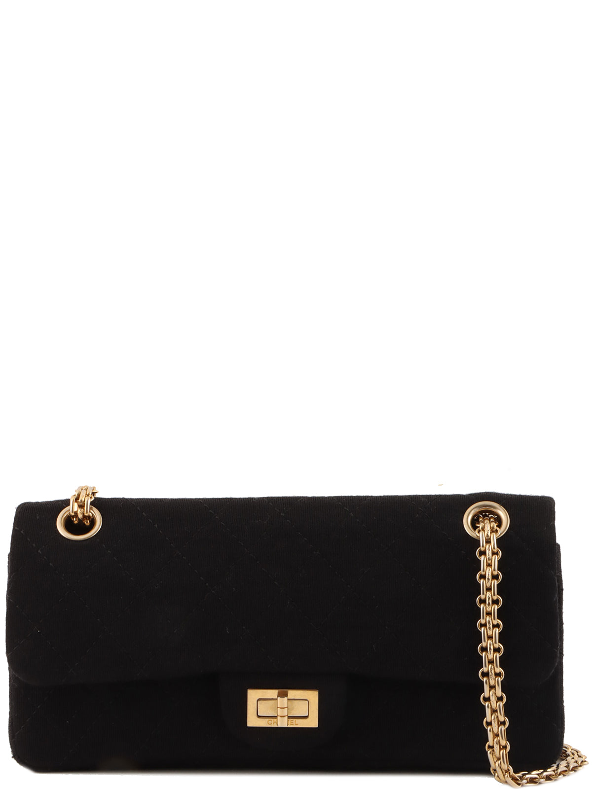 2007 Cotton 2.55 链条单肩包，黑色