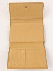 2003年頃製　キャビアスキンCCマークステッチウォレット　ベージュ