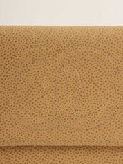 2003年頃製　キャビアスキンCCマークステッチウォレット　ベージュ