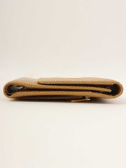 2003年頃製　キャビアスキンCCマークステッチウォレット　ベージュ