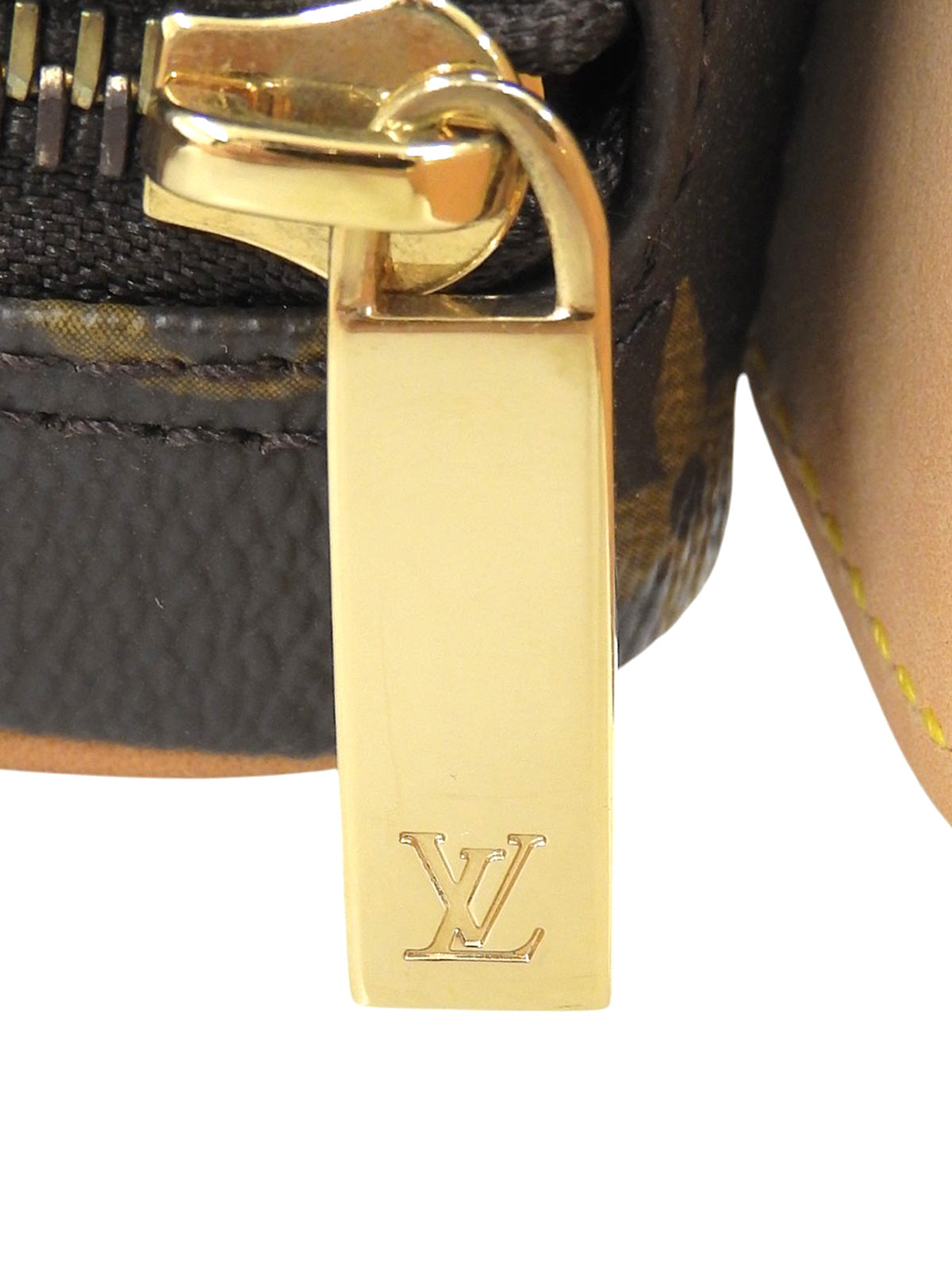 2003 Canvas Monogram Croissant MM Brown