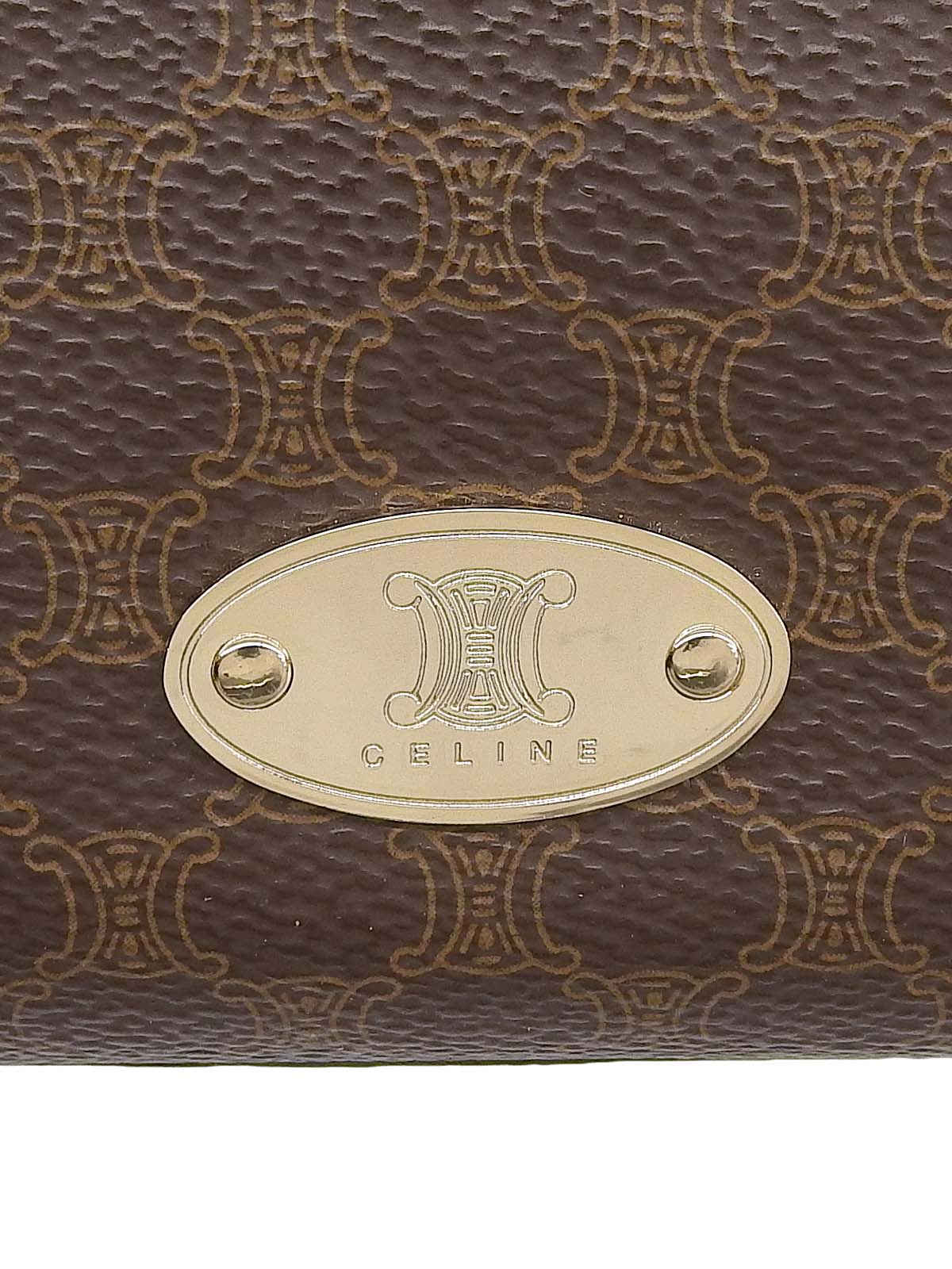 Macadam Pattern One-Shoulder Bag Brown