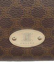 Macadam Pattern One-Shoulder Bag Brown