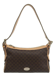 Macadam Pattern One-Shoulder Bag Brown