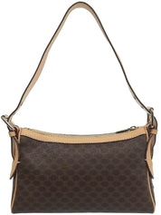 Macadam Pattern One-Shoulder Bag Brown