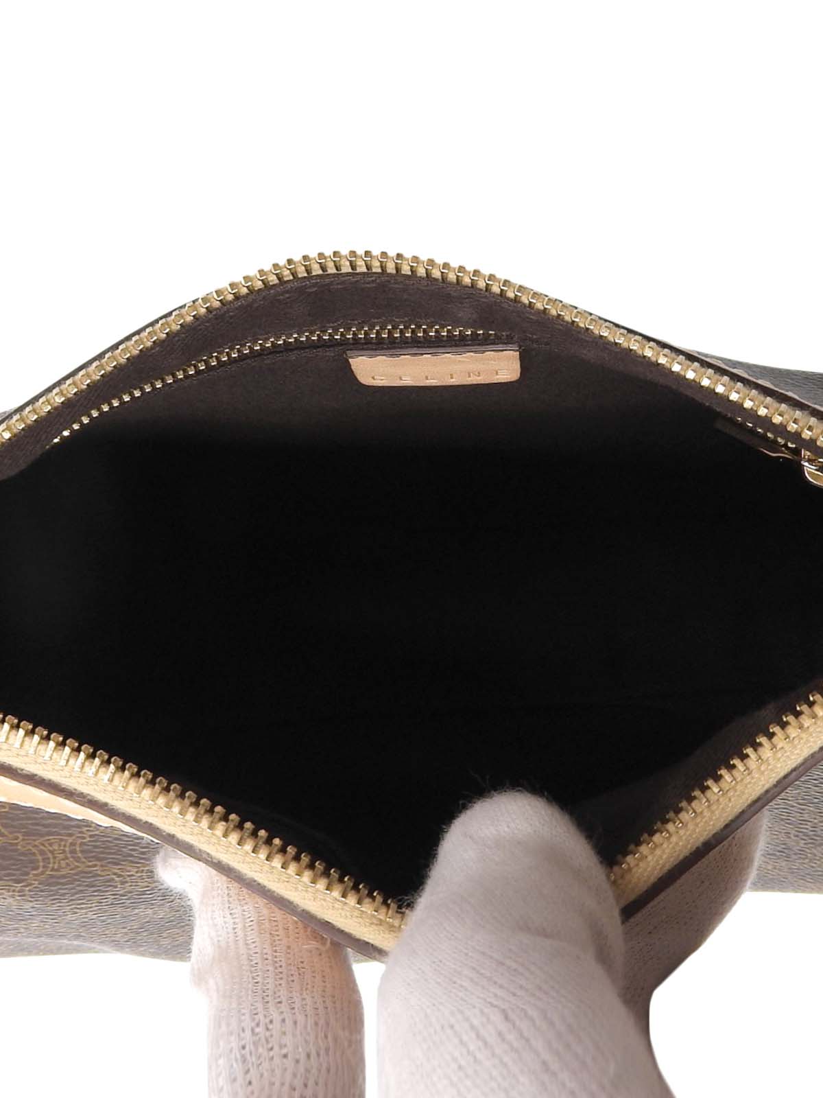 Macadam Pattern One-Shoulder Bag Brown