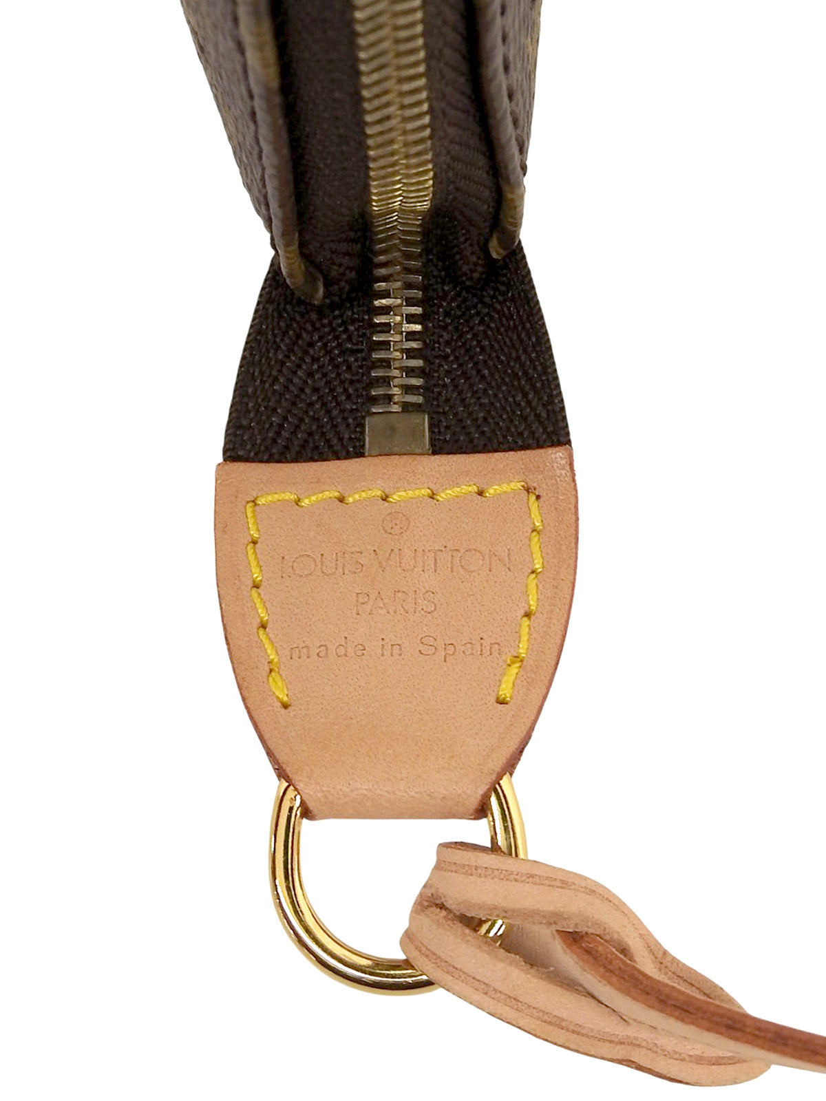 2006年製 キャンバスモノグラムペルフォポシェットアクセソワール ブラウン