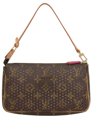 2006年製 キャンバスモノグラムペルフォポシェットアクセソワール ブラウン