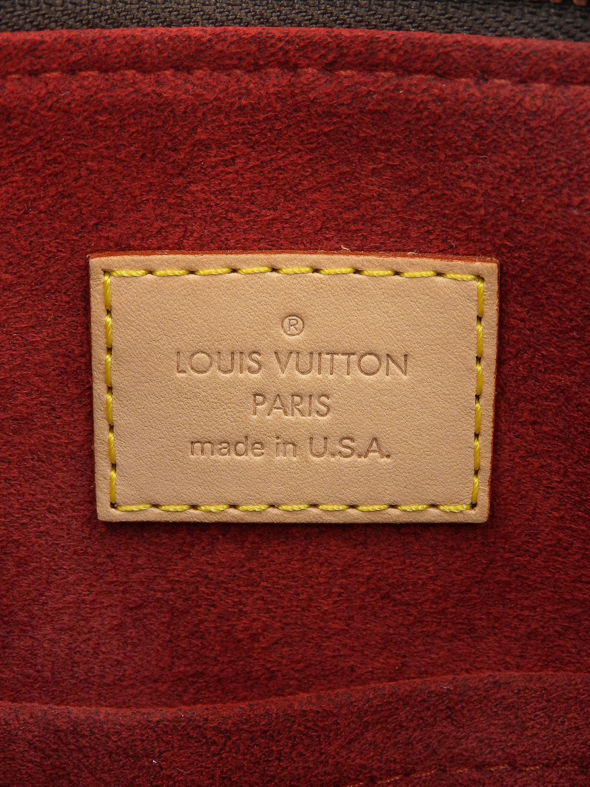 2004 Monogram Cousin GM Canvas Handbag, Brown