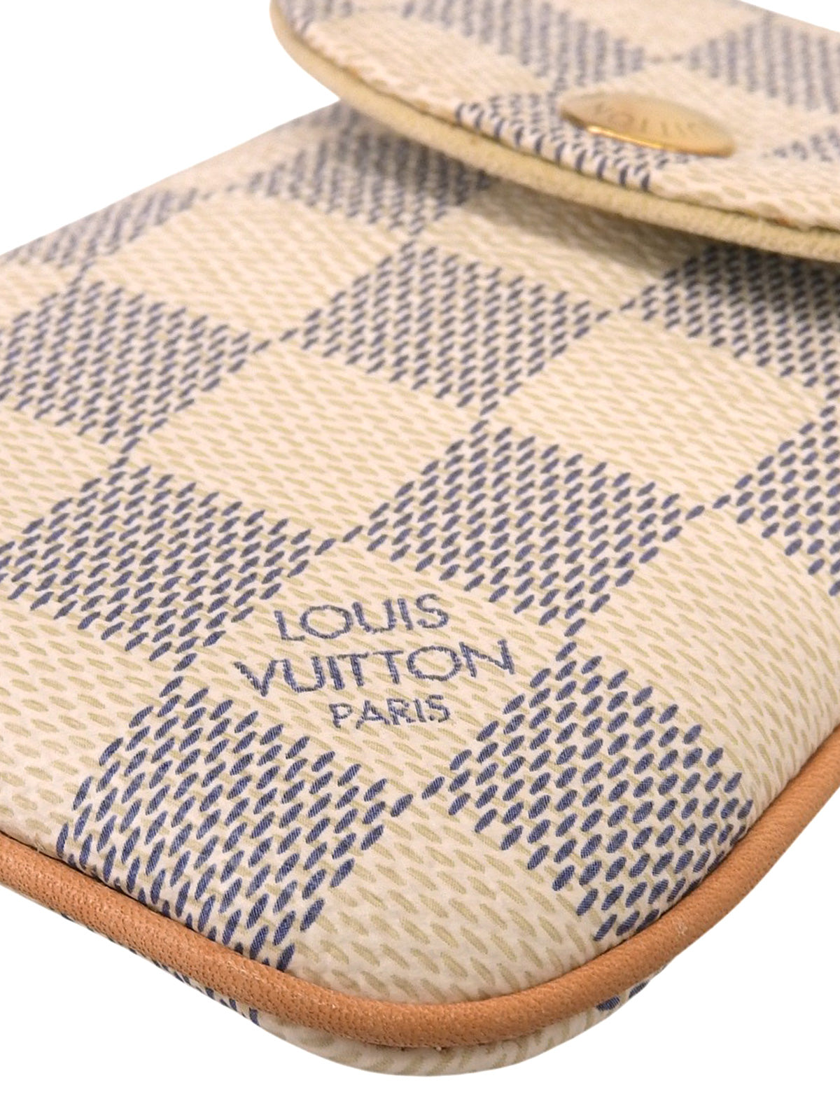 2010 Damier Etui Telephone Azur Canvas