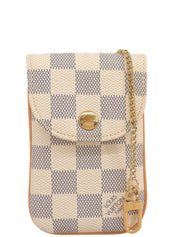 2010 Damier Etui Telephone Azur Canvas