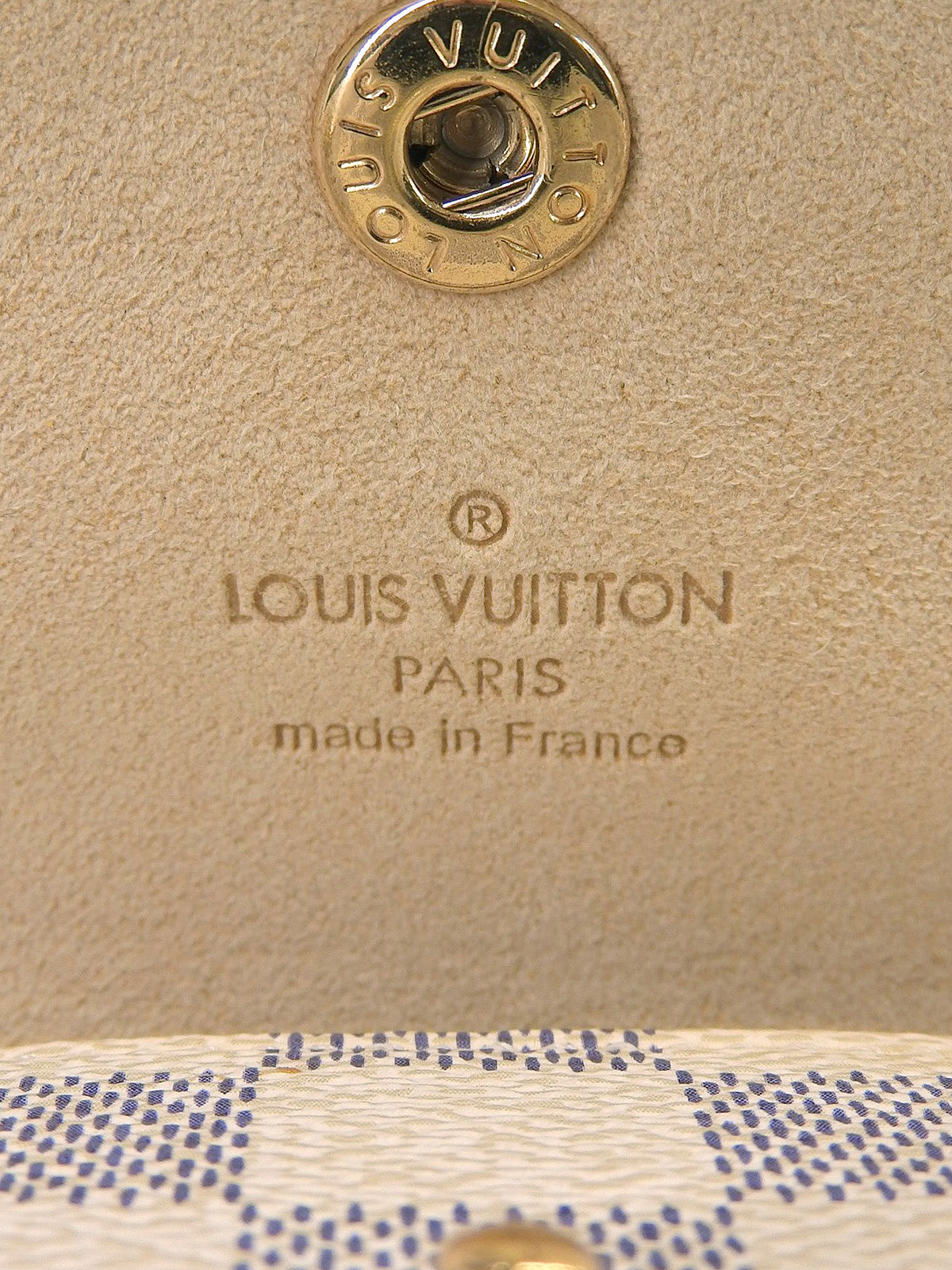 2010 Damier Etui Telephone Azur Canvas