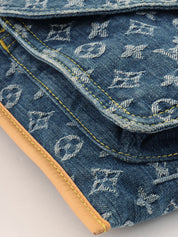 2005年製 デニムモノグラムフラットショッパー ブルー