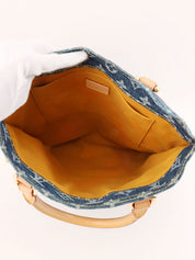 2005年製 デニムモノグラムフラットショッパー ブルー