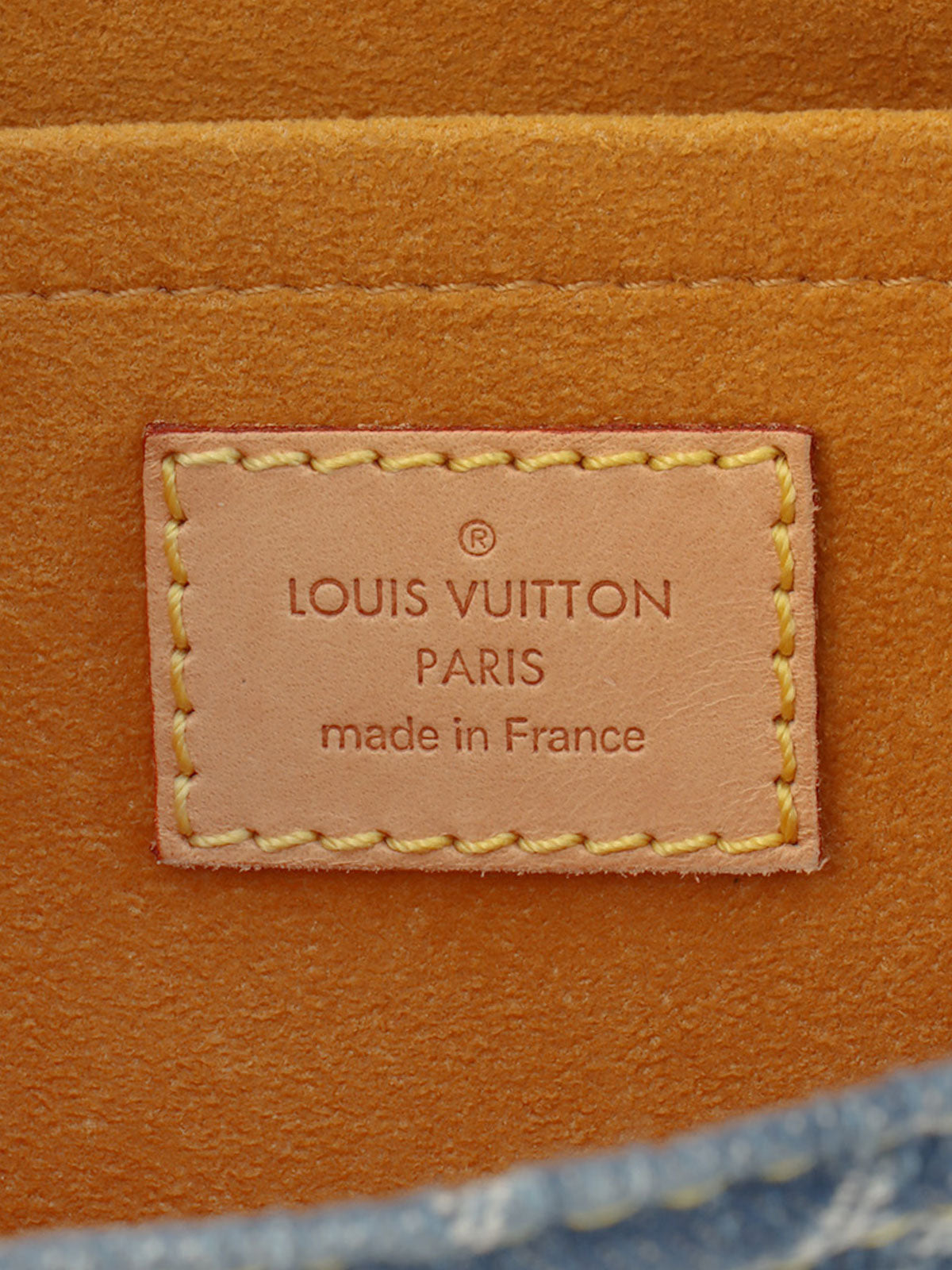 2005年製 デニムモノグラムフラットショッパー ブルー