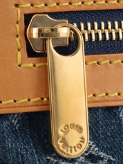 2005年製 デニムモノグラムフラットショッパー ブルー