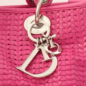编织柔软粉色 Lady Dior 手袋