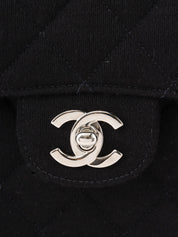 1997 Cotton Double-Face CC Turnlock Handbag, Black